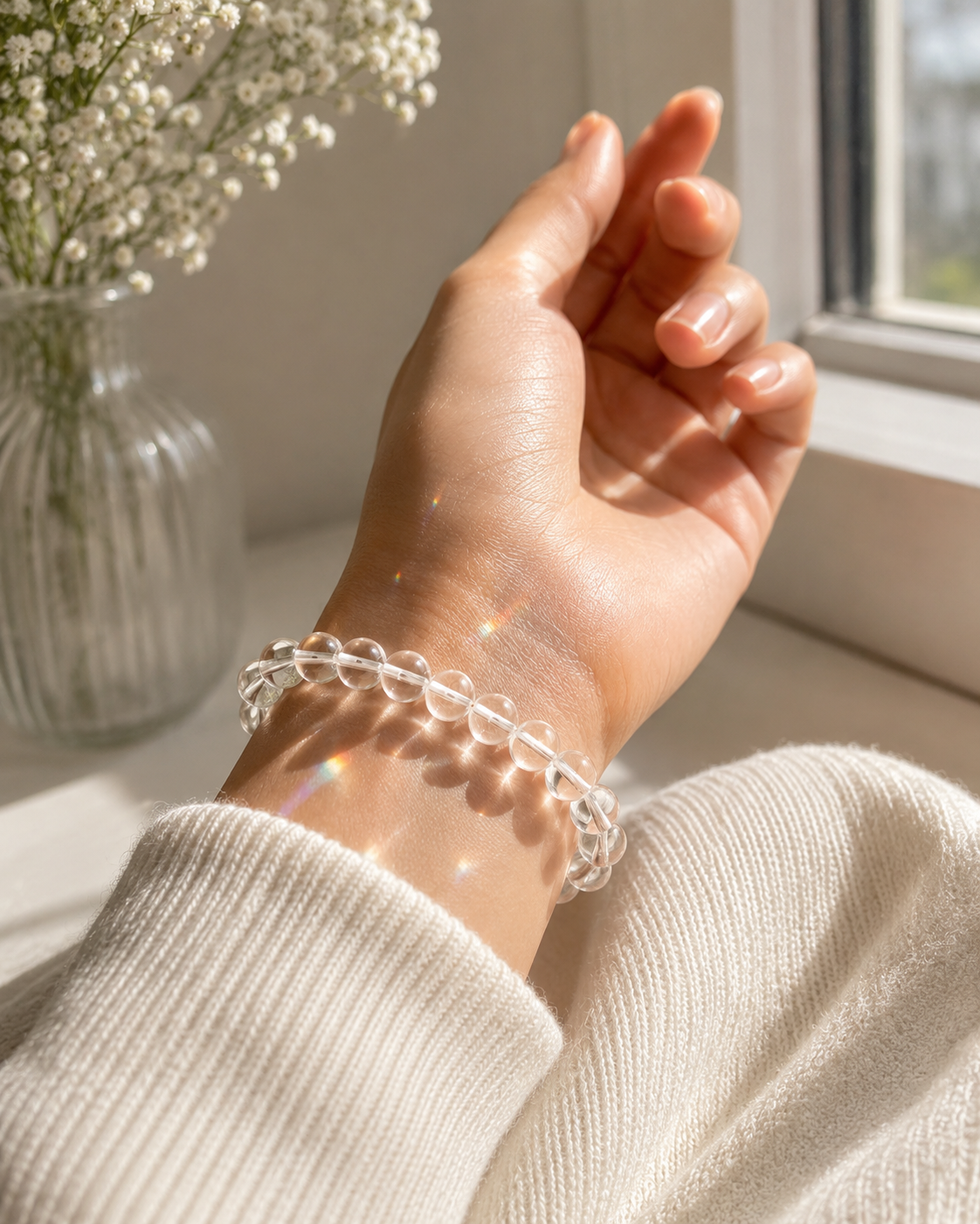 Clear Quartz Crystal Bracelet